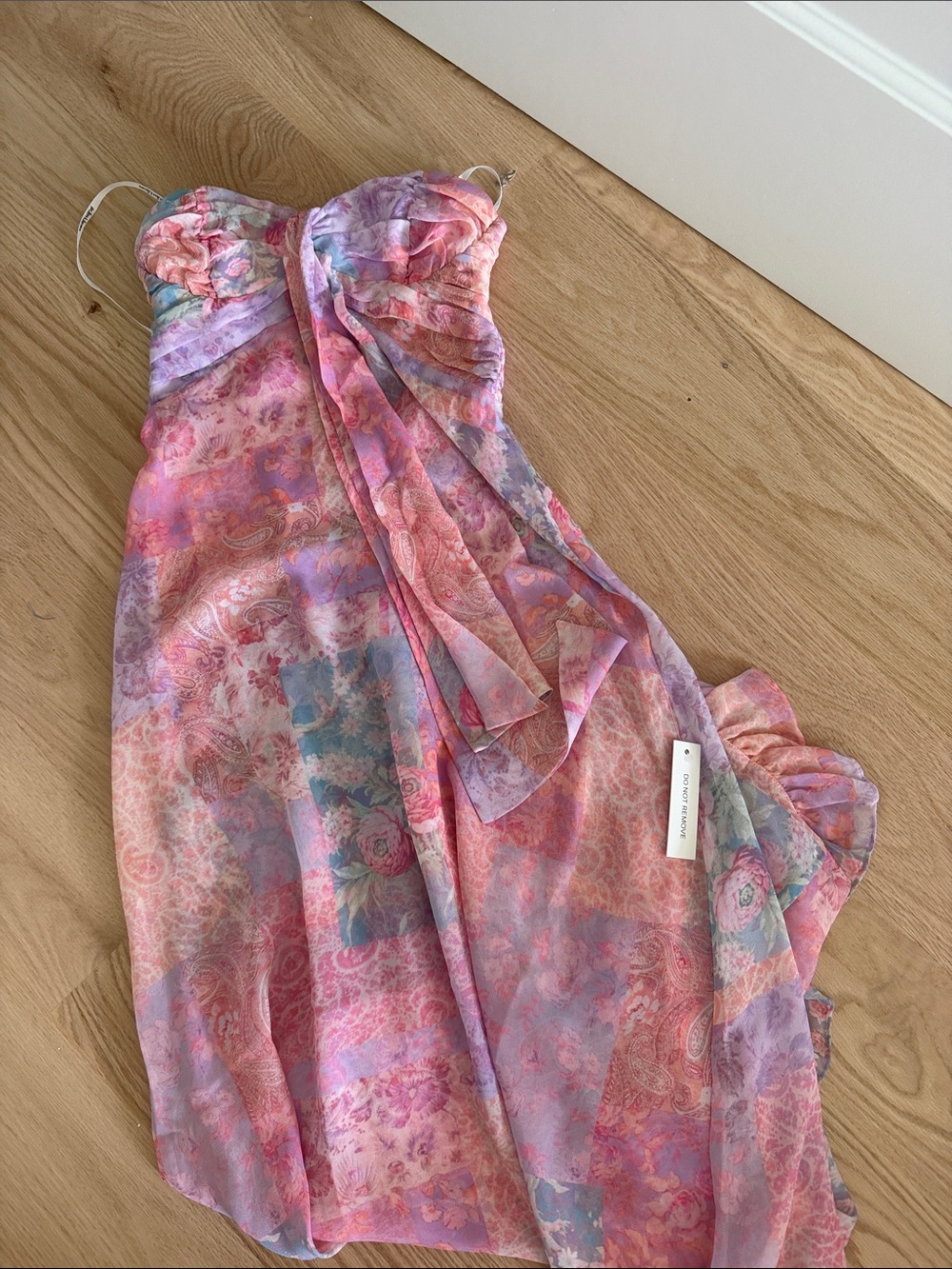 FL&L Teagan Floral Strapless Maxi Dress - Picture 2 of 3
